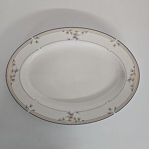 Princess House Heritage Blossom Porcelain 14 1/2" Oval Serving Platter